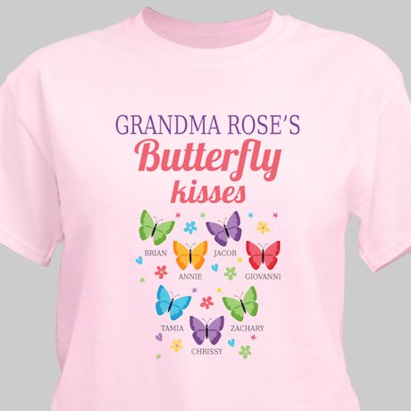 Product image for Personalized Butterfly Kisses Tee